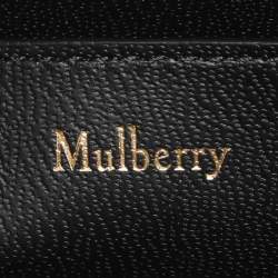 Pre Owned Mulberry Black Leather Micro Zip Bayswater Satchel