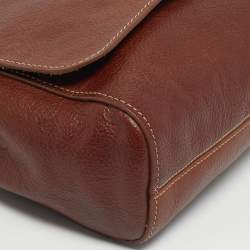 Pre Owned Mulberry Brown Leather Medium 50 Years Edition Lily Shoulder Bag