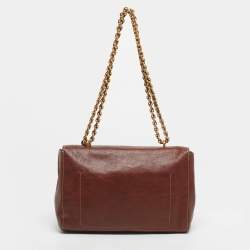 Pre Owned Mulberry Brown Leather Medium 50 Years Edition Lily Shoulder Bag