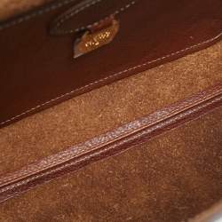 Pre Owned Mulberry Brown Leather Medium 50 Years Edition Lily Shoulder Bag