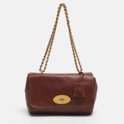 Pre Owned Mulberry Brown Leather Medium 50 Years Edition Lily Shoulder Bag