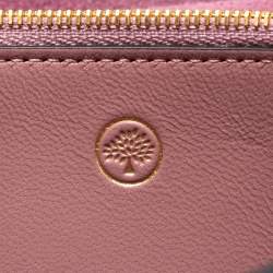 Pre Owned Mulberry Mocha Rose Leather Medium Amberley Wallet