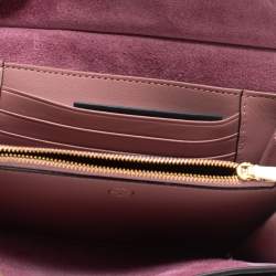 Pre Owned Mulberry Mocha Rose Leather Medium Amberley Wallet
