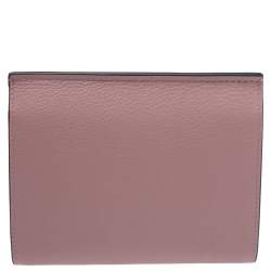 Pre Owned Mulberry Mocha Rose Leather Medium Amberley Wallet