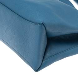 Pre Owned Mulberry Street Blue Leather Freya Hobo