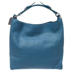 Pre Owned Mulberry Street Blue Leather Freya Hobo