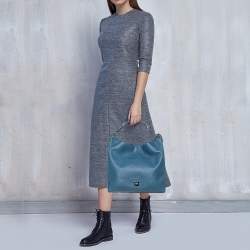 Pre Owned Mulberry Street Blue Leather Freya Hobo