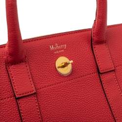 Pre Owned Mulberry Red Leather Small Bayswater Satchel