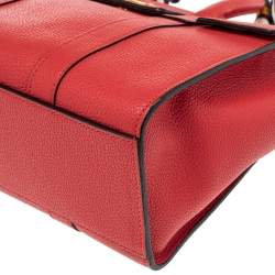 Pre Owned Mulberry Red Leather Small Bayswater Satchel