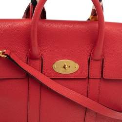 Pre Owned Mulberry Red Leather Small Bayswater Satchel