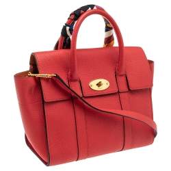 Pre Owned Mulberry Red Leather Small Bayswater Satchel