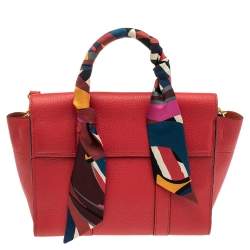Pre Owned Mulberry Red Leather Small Bayswater Satchel