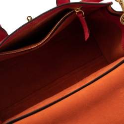 Pre Owned Mulberry Red Leather Small Bayswater Satchel