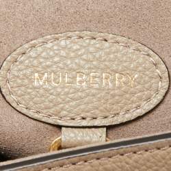 Pre Owned Mulberry Beige Leather Medium Lily Shoulder Bag