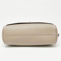 Pre Owned Mulberry Beige Leather Medium Lily Shoulder Bag
