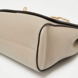 Pre Owned Mulberry Beige Leather Medium Lily Shoulder Bag