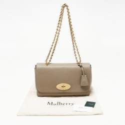 Pre Owned Mulberry Beige Leather Medium Lily Shoulder Bag