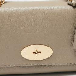 Pre Owned Mulberry Beige Leather Medium Lily Shoulder Bag