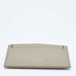 Mulberry Grey Grained Leather Card Holder