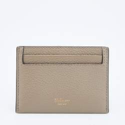 Mulberry Grey Grained Leather Card Holder