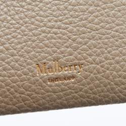 Mulberry Grey Grained Leather Card Holder