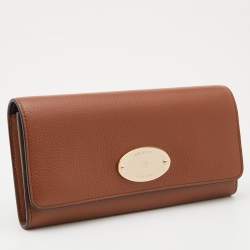 Mulberry Brown Leather Flap Continental Wallet