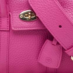 Pre Owned Mulberry Pink Leather Mini Bayswater Satchel