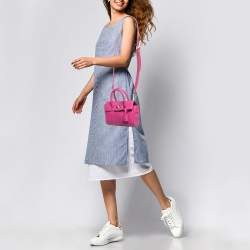 Pre Owned Mulberry Pink Leather Mini Bayswater Satchel