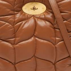 Pre Owned Mulberry Brown Padded Leather Softie Tote