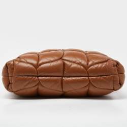 Pre Owned Mulberry Brown Padded Leather Softie Tote