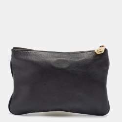 Pre Owned Mulberry Black Leather Daria Pouch