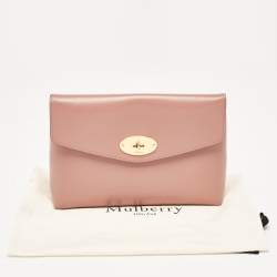 Mulberry Old Rose Leather Darley Cosmetic Pouch