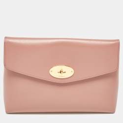 Mulberry Old Rose Leather Darley Cosmetic Pouch