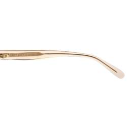 Mulberry Light Brown Transparent Gradient Round Sunglasses