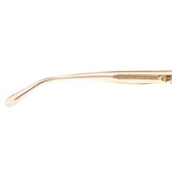 Mulberry Light Brown Transparent Gradient Round Sunglasses