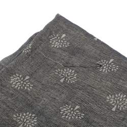 Pre Owned Mulberry Grey Cotton Jacquard Tamara Scarf