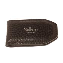 Mulberry Dark Brown Leather Money Clip