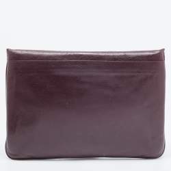Mulberry Purple Leather Daria Laptop Case