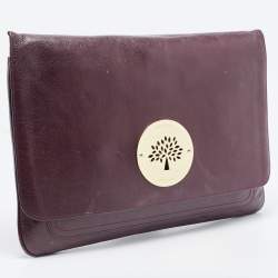 Mulberry Purple Leather Daria Laptop Case