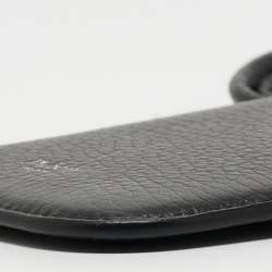 Mulberry Black Leather Strap Phone Case