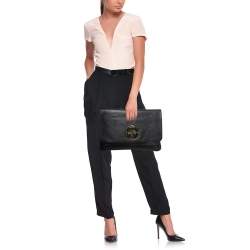 Mulberry Black Leather Daria Laptop Case