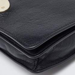 Mulberry Black Leather Bayswater Wallet on Chain