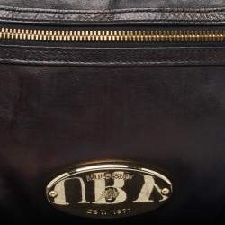 Pre Owned Mulberry Black Leather Taylor Top Handle Bag