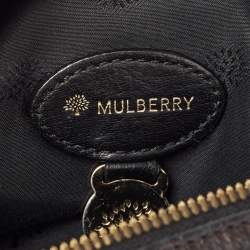 Pre Owned Mulberry Black Leather Taylor Top Handle Bag