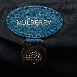 Pre Owned Mulberry Blue Leather Medium Del Rey Satchel