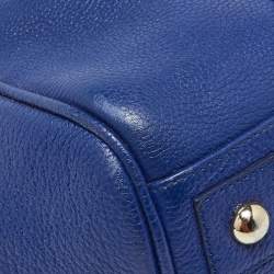 Pre Owned Mulberry Blue Leather Bayswater Satchel
