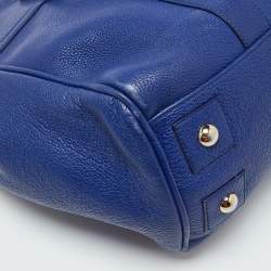 Pre Owned Mulberry Blue Leather Bayswater Satchel