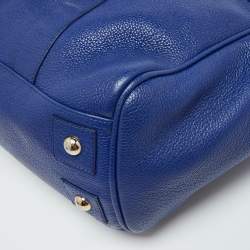 Pre Owned Mulberry Blue Leather Bayswater Satchel