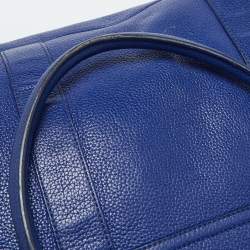 Pre Owned Mulberry Blue Leather Bayswater Satchel
