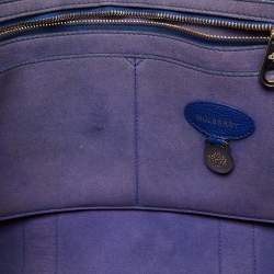 Pre Owned Mulberry Blue Leather Bayswater Satchel